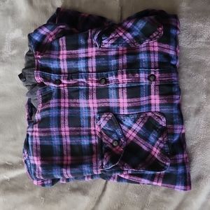 Sonoma Button Up Hooded Flannel